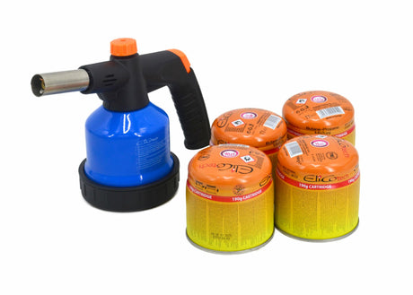 Elico soldeerbrander 190g+4 patronen 190g
