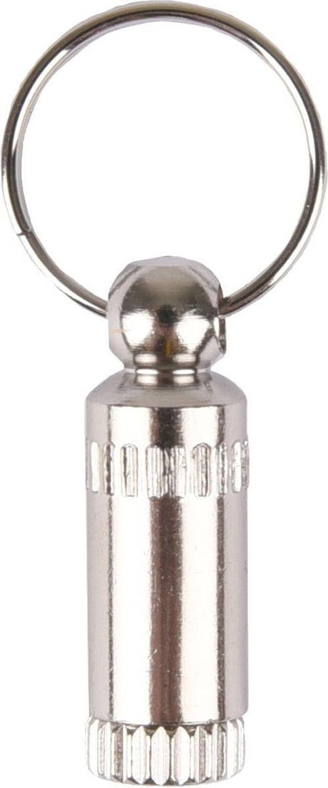 Flaming - tubka adresowa kot - srebrna - 1,3 x 3,1 cm
