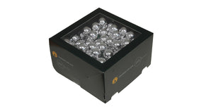 W b. 144 glassballs wire silver shiny 25 mm
