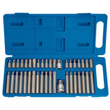 Draper Tools Tools Tools Heksagonal, Torx spline zestaw bitów 40-częściowy TX-Star 333323
