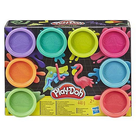 Play-doh koloruje tęczę 8 glinianych garnków