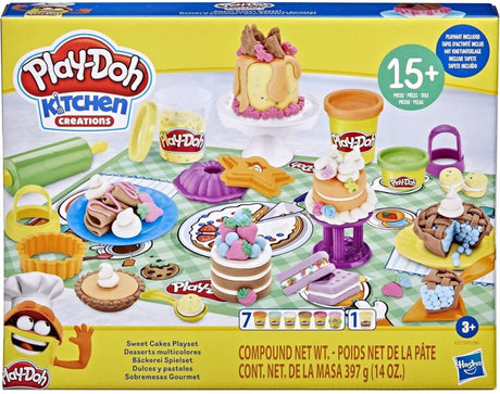 Zestaw do zabawy w kuchni Play-Doh, słodkie ciasta, 3+