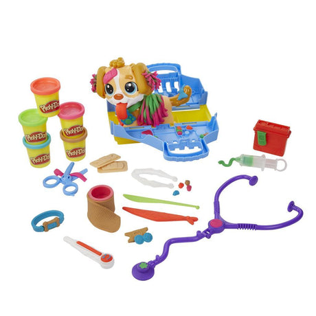 Zestaw do zabawy weterynaryjnej Play-Doh - modelina - w tym 5 garnków - rękodzieło dla dzieci