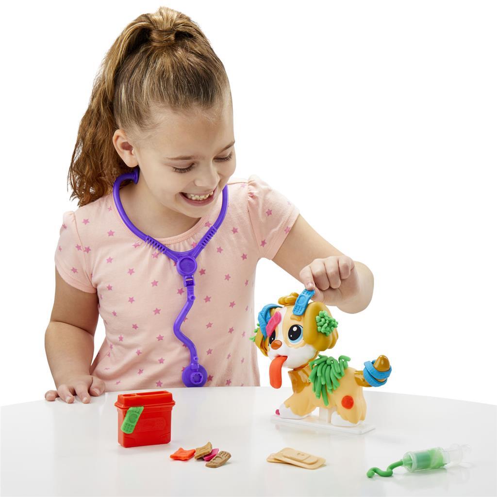 Zestaw do zabawy weterynaryjnej Play-Doh - modelina - w tym 5 garnków - rękodzieło dla dzieci