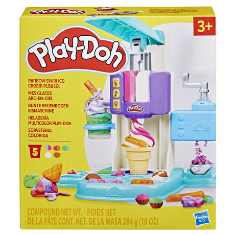Zestaw do zabawy z lodami tęczowymi Play-doh - 5 glinianych garnków