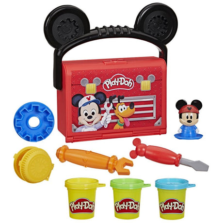 Play-doh Disney Junior podróż do garażu, zabawki Miki