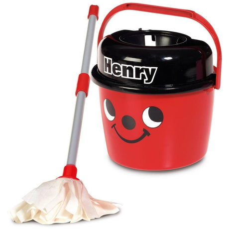Podstawowy numatic mały pomocnik mały Henry mop i czerwone wiadro