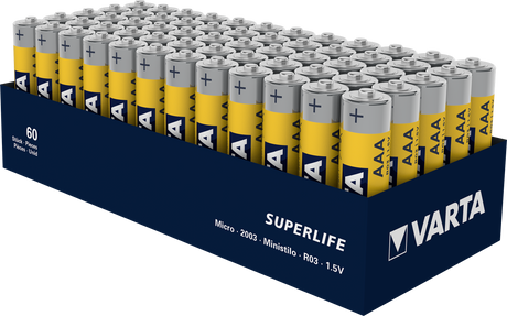 VARTA AAA BATTER BATTER R3 Superlife WP Box A 60