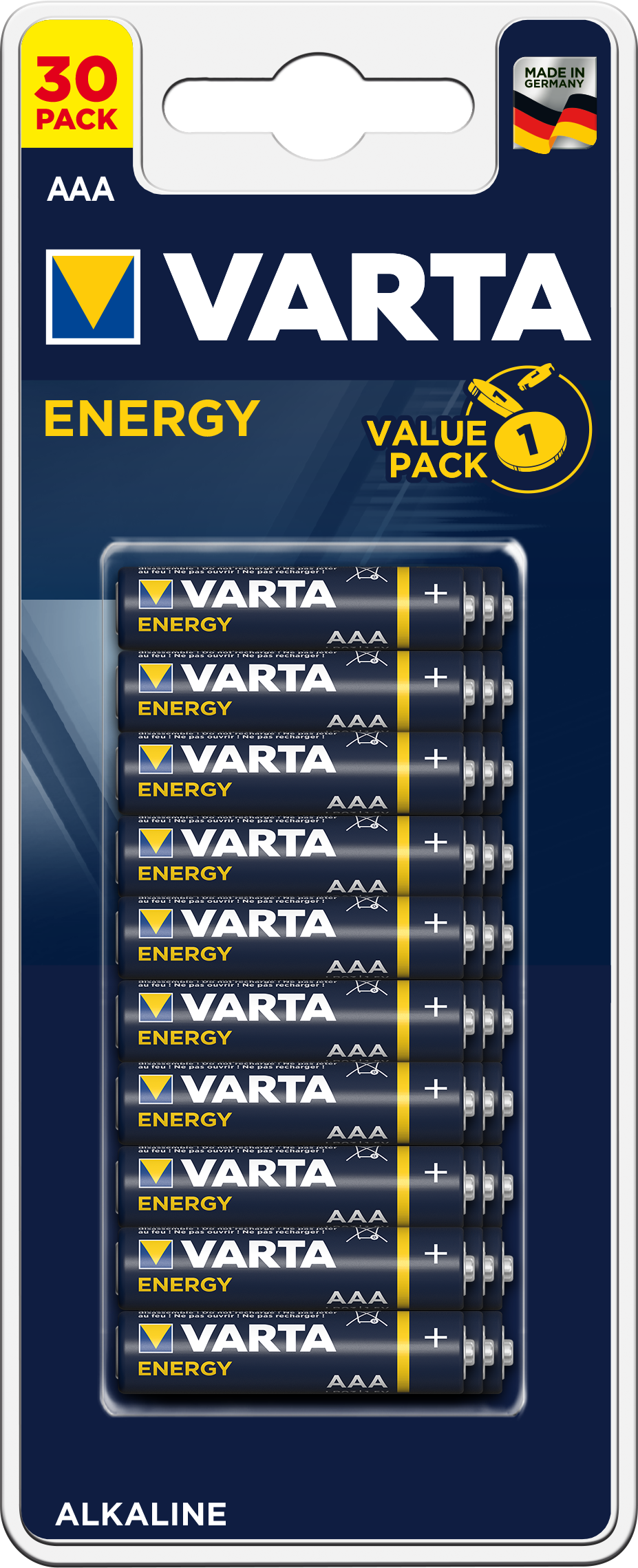 Baterie energetyczne aaa varta 30 sztuk