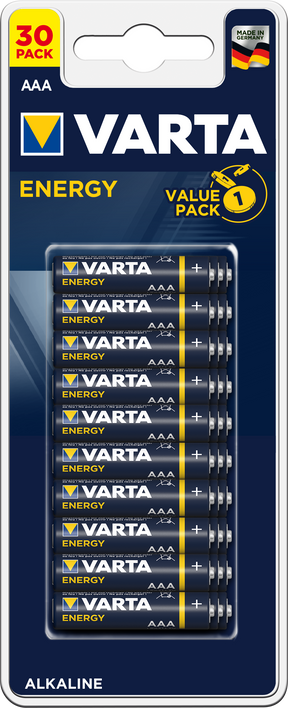 Baterie energetyczne aaa varta 30 sztuk