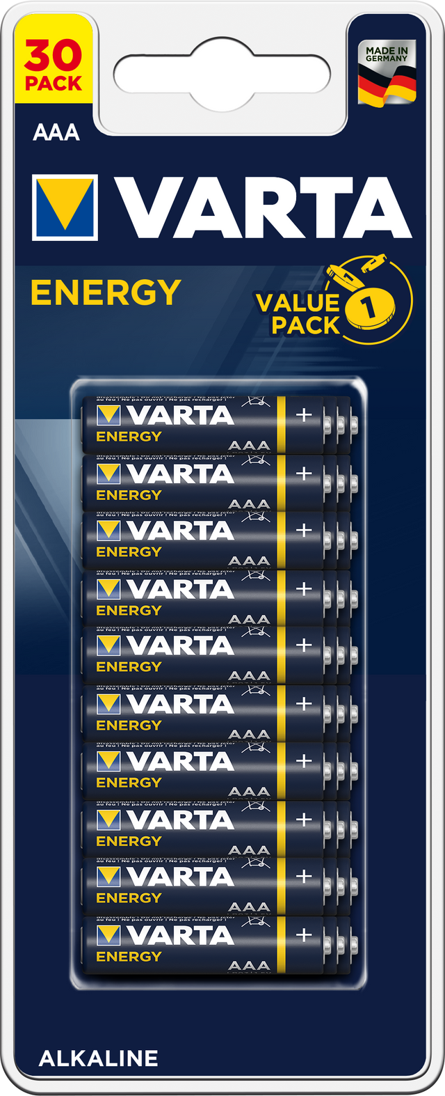 Baterie energetyczne aaa varta 30 sztuk