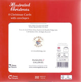 8 kerstkaart+envelop brambly muis met hu