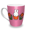 Kubek Nijntje relax tulipany różowy h10,5cm śr. 8 cm