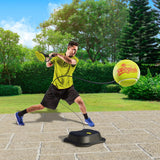Mookie Toys Swingball Reflex Tennis Pro - profesjonalny trener tenisa z podstawą na każdą nawierzchnię - czarno-żółty