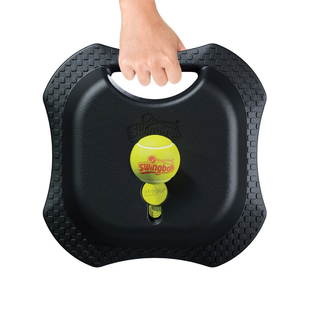 Mookie Toys Swingball Reflex Tennis Pro - profesjonalny trener tenisa z podstawą na każdą nawierzchnię - czarno-żółty