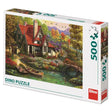 Puzzle Dinotoys - domek nad jeziorem - 500 elementów