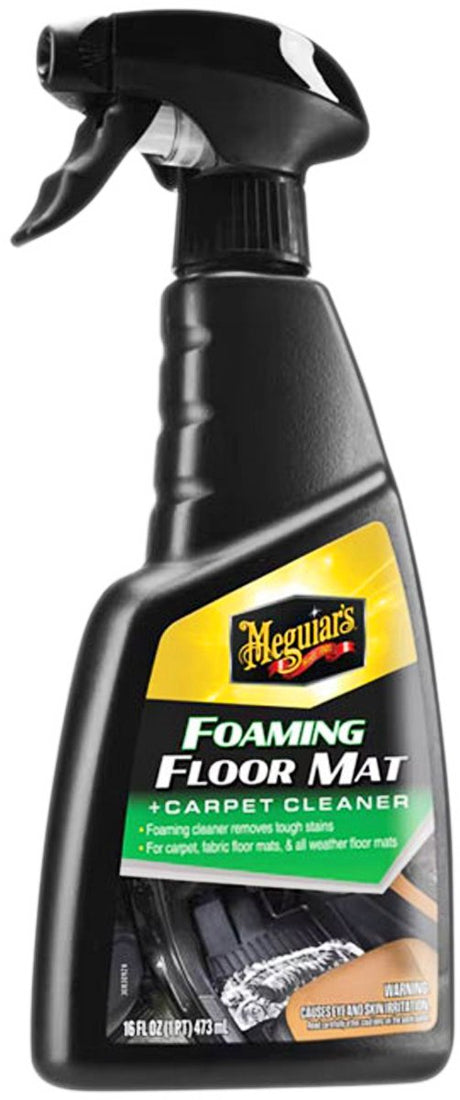 Meguiar's meguiar's piankowy środek do czyszczenia dywaników - 473ml - środek do czyszczenia wnętrza samochodu - do dywaników dywanowych - formuła mocnej piany