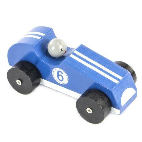 Retro drewniany samochód wyścigowy. fsc. 8 sztuk. 3+
