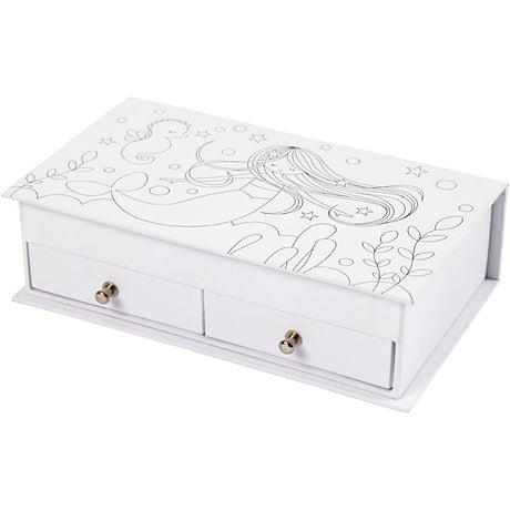 Firma Creativ https: www.cchobby.nl pudełko na biżuterię-rozmiar-18x10-5x5-cm-biały-1-częściowy