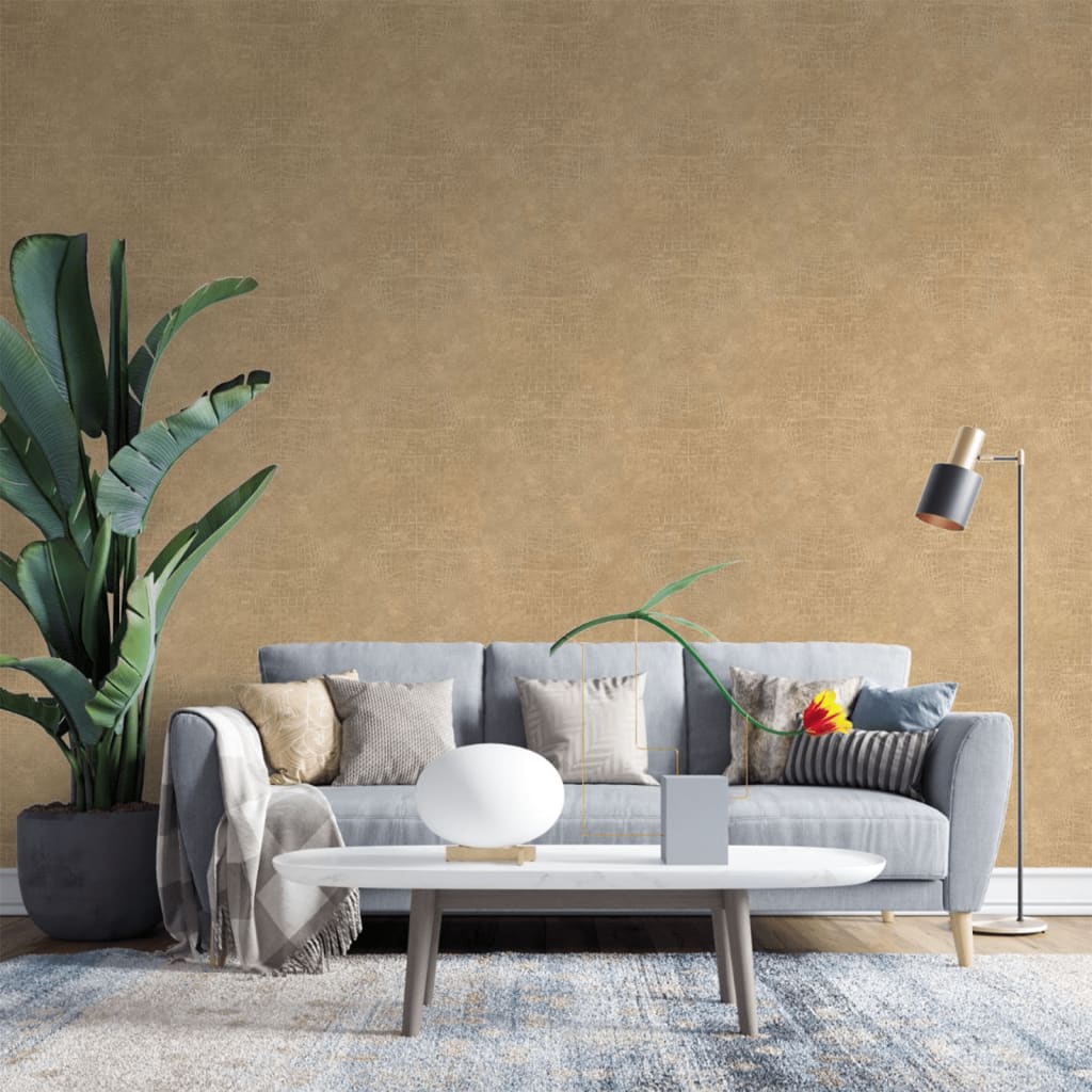 North Wall Noordwand Wallpaper Croco Oker
