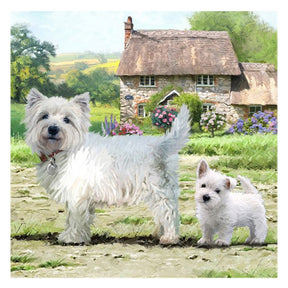 Karta artystyczna Craft Buddy Crystal West Highland Terrier 18x18 cm