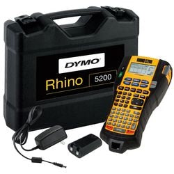 Przemysłowa drukarka etykiet Dymo 5200 zestaw walizek w kolorze żółtym, czarnym