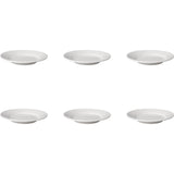 Talerz Mammoet z szeroką krawędzią, porcelana budgeltline, biała, 18 cm, zestaw 6 sztuk