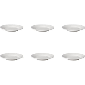 Talerz Mammoet z szeroką krawędzią, porcelana budgeltline, biała, 18 cm, zestaw 6 sztuk