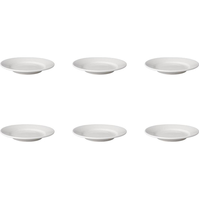 Talerz Mammoet z szeroką krawędzią, porcelana budgeltline, biała, 18 cm, zestaw 6 sztuk