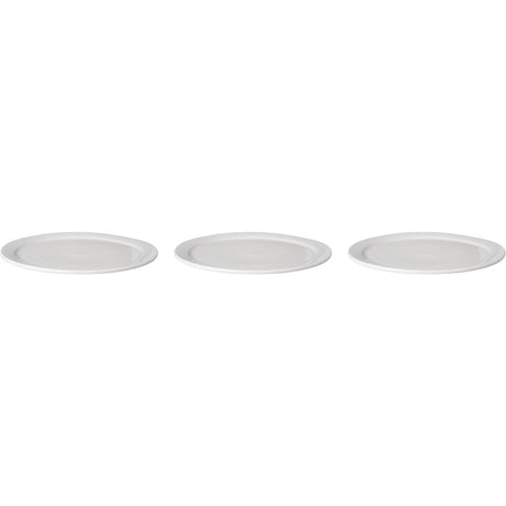 Talerz Mammoet z wąską krawędzią, porcelana Bugetline, biała 26 cm (zestaw 3 szt.)