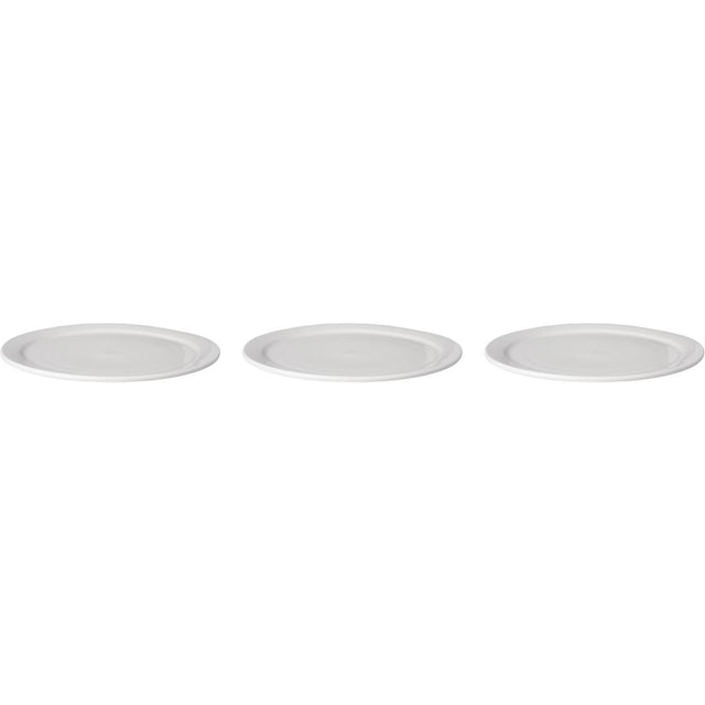 Talerz Mammoet z wąską krawędzią, porcelana Bugetline, biała 26 cm (zestaw 3 szt.)