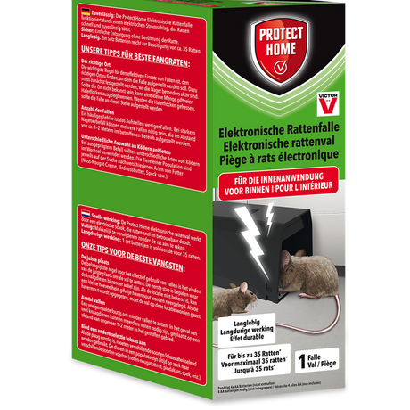 Pro-tect 1076862 - elektroniczna pułapka na szczury 1. ochrona domu | 1 szt