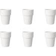 Kubek do mleka Mammoet Budgetline porcelanowy 190 ml biały (zestaw 6 szt.) śr. 7,5 x wys. 10
