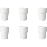 Kubek do mleka Mammoet Budgetline porcelanowy 190 ml biały (zestaw 6 szt.) śr. 7,5 x wys. 10