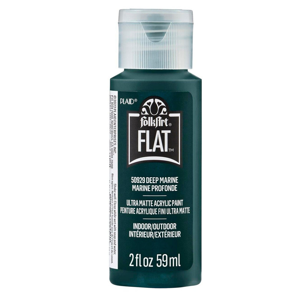 Folkart • płaska ultramatowa farba akrylowa deep marine 59ml