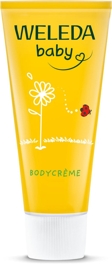Weleda krem do ciała dla dzieci - rumianek nagietkowy - intensywnie odżywia i chroni skórę dziecka - 100% naturalnych składników - 75ml