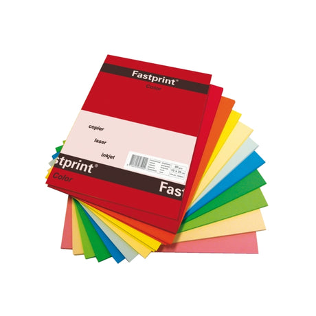 Papier kserokopiarski Quantore Fastprint a4 120gr 10 kolorów x10 arkuszy 100 arkuszy