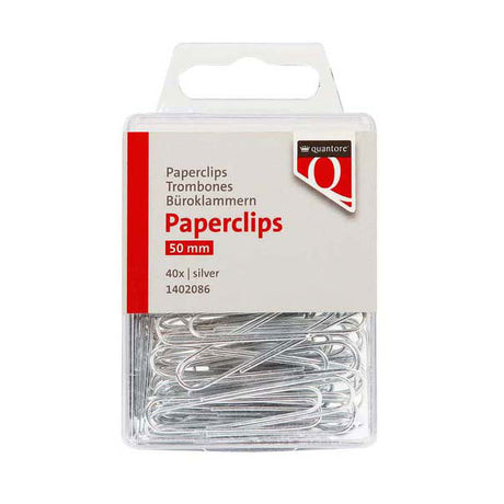Quantore spinacz do papieru 50mm srebrny, 100 szt.