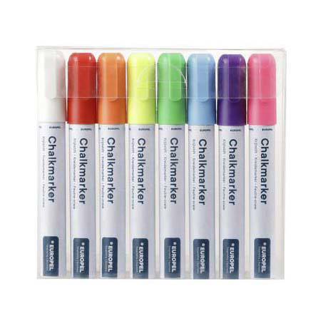 Marker kredowy Quantore Europal, 8 szt.