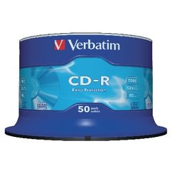 Wrzeciono dodatkowej ochrony CD-R 700mb dosłownie 52x 80min. 50 sztuk