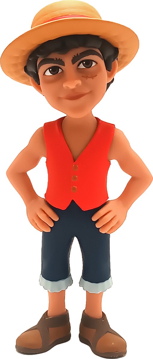 Minix one piece - speelfiguur monkey d. luffy - 12cm pvc figuur