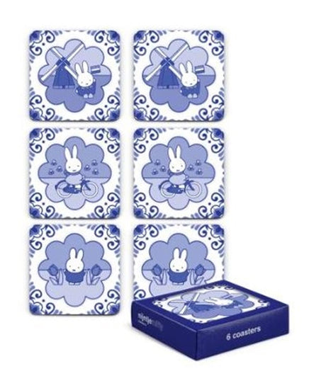 Pamiątkowe pudełko Miffy Coasters zawierające 6 sztuk