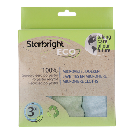 Starbright 1074492 - ściereczka wątkowa z mikrofibry z recyklingu 30x30cm 250gm2 3 szt. | 6 sztuk