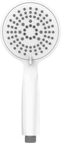 Wenko douchekop diameter 11cm 5 standen abs wit - handdouche - douchen - badkamer - douche - 5 standen - regendouche - waterbesparend