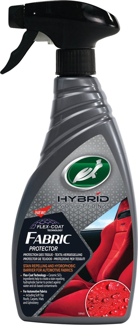 Turtle Wax hs Fabric Protector - ochraniacz tekstylny - chroni przed zanieczyszczeniami na bazie wody i oleju - do wszystkich dachów kabrioletów - również do tapicerki, dywaników, wycieraczek - 500ml