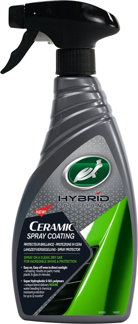 Ceramiczna powłoka woskowa Turtle Wax hs - zapewnia wodoodporność i ceramiczną ochronę - dłużej utrzymuje powierzchnie w czystości - 500ml