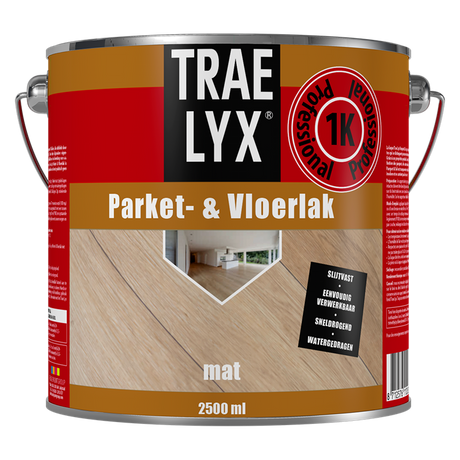 Trae-lyx 1074349 - tl lakier do parkietów matowy 2,5 l | 1 szt