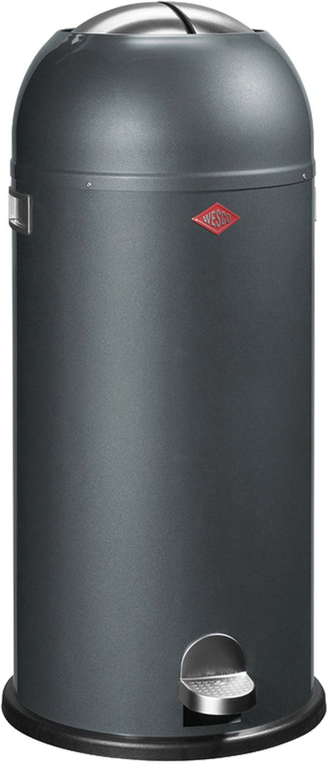 Kosz na śmieci Wesco kickmaster maxi | kosz na pedały | 40 litrów | metal - grafit | kosz na śmieci - wyprodukowany w Niemczech