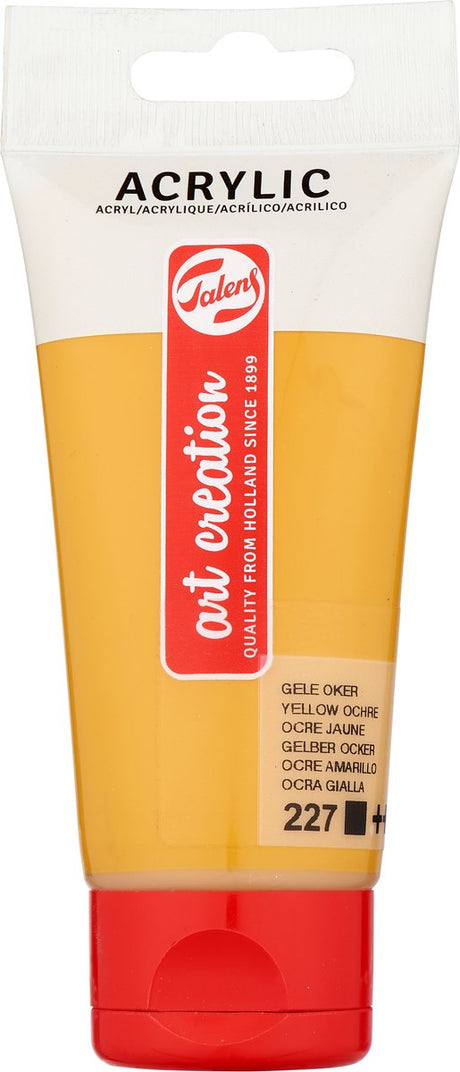 Tuba z farbą akrylową Talens Art Creation 75 ml, żółta ochra (227)
