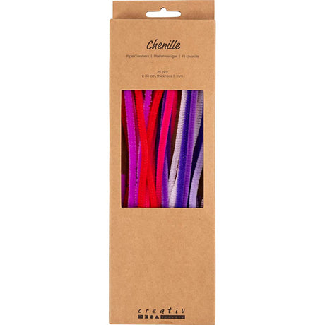 Firma Creativ https: www.cchobby.nl chenille-l-30-cm-thickness-6-mm-purple-pink-harmonie-25-piece-1-box